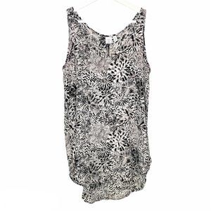 BP Sleeveless Tunic Tank Top Floral Print M